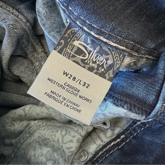 Silver Jeans suki surplus blue bootcut denim jeans size 28 - Picture 6 of 6